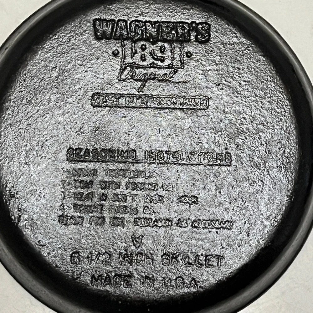 Wagner's 1891 Original Cast Iron Skillet‎ 6 1/2